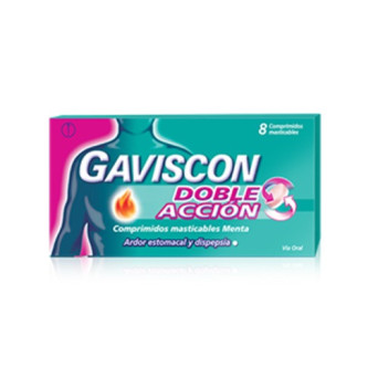 Gaviscon doble acción masticables x 8 comp