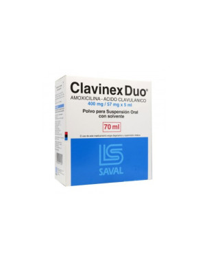 Clavinex Duo Forte Jarabe 70 mL