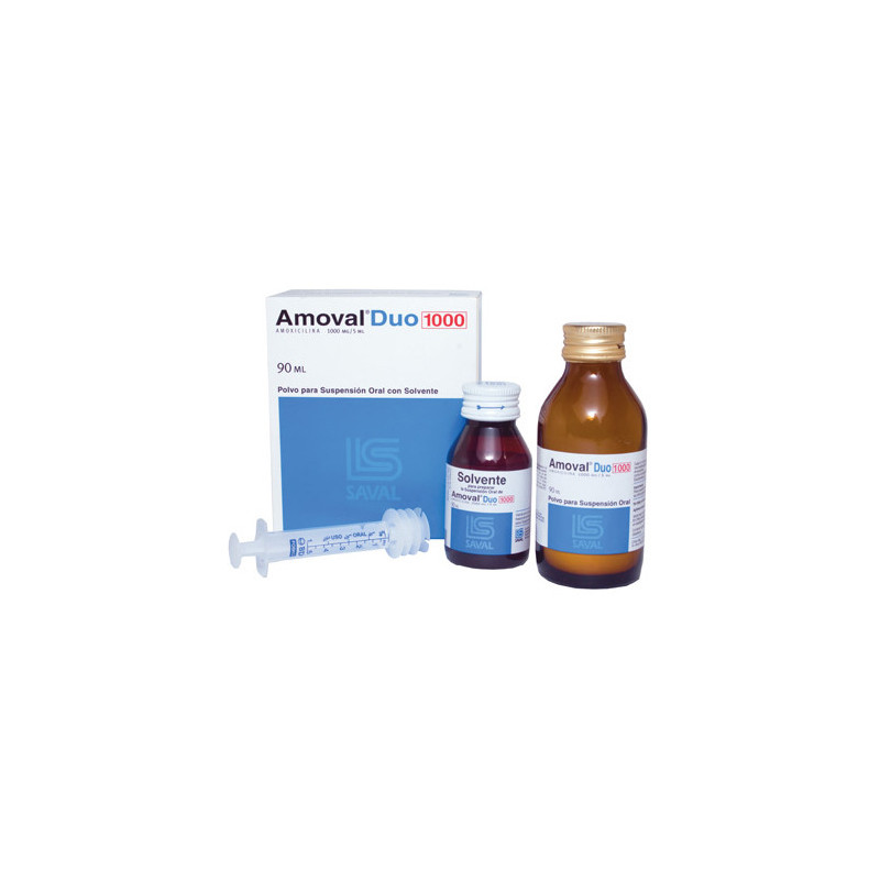 Amoval Duo Jarabe 1000mg/5ml 90 ml Saval
