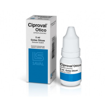 Ciproval Otico 0.3% 5 Ml