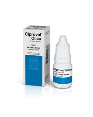 Ciproval Otico 0.3% 5 Ml