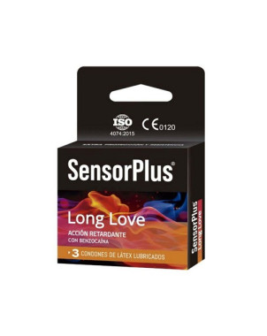 Sensor Plus Preservativo Long Love 3 Unidades