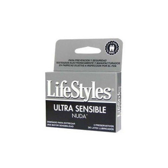 LifeStyles Preservativo Nuda 3 U.