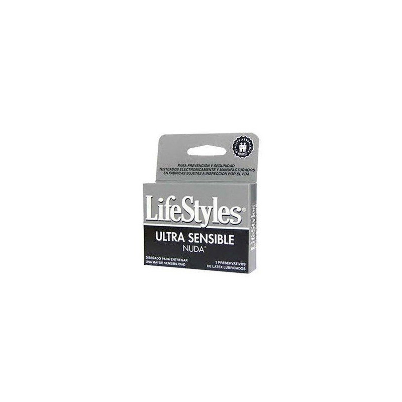 LifeStyles Preservativo Nuda 3 U.