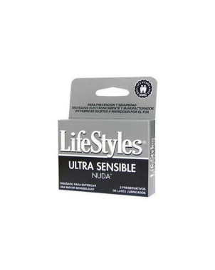 LifeStyles Preservativo Nuda 3 U.