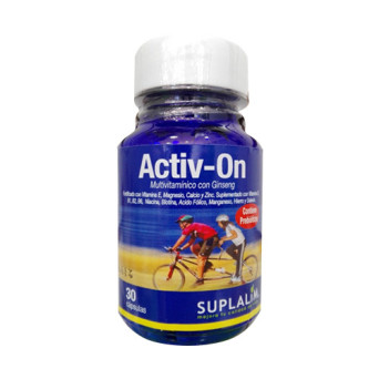 Activ On multivitamínico con Ginseng x 30 cáps