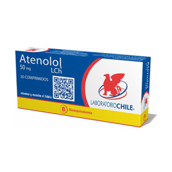 Atenolol 50 Mg 20 Comp Lab Chile