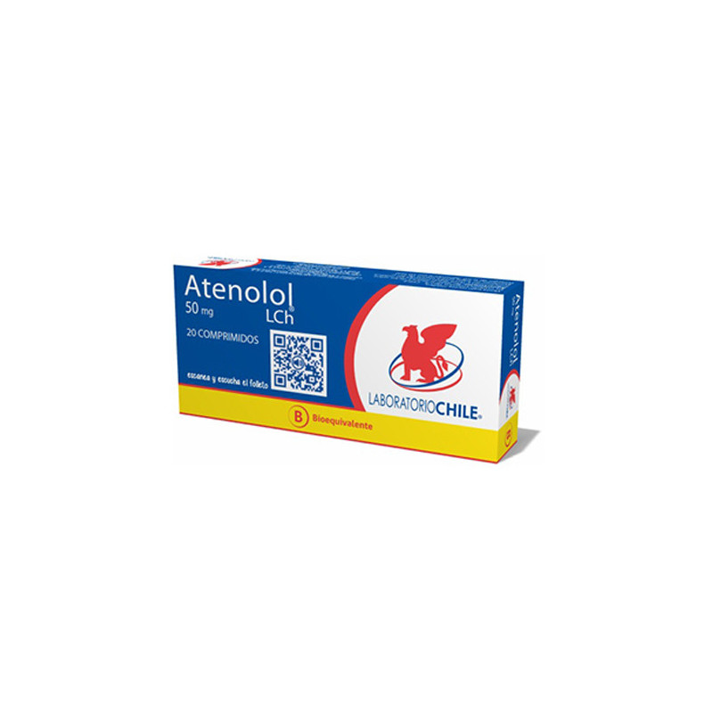 Atenolol 50 Mg 20 Comp Lab Chile
