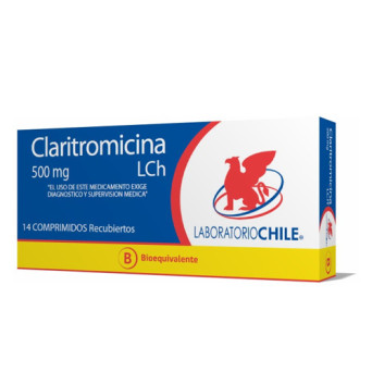 Claritromicina 500 mg 14 comprimidos