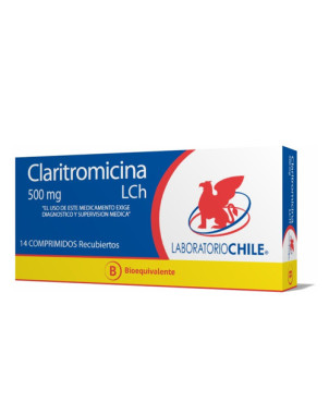 Claritromicina 500 mg 14 comprimidos