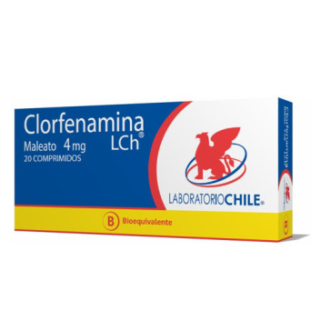 Clorfenamina 4 mg x 20 comp