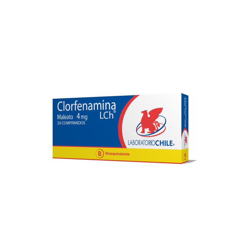Clorfenamina 4 mg x 20 comp