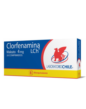 Clorfenamina 4 mg x 20 comp