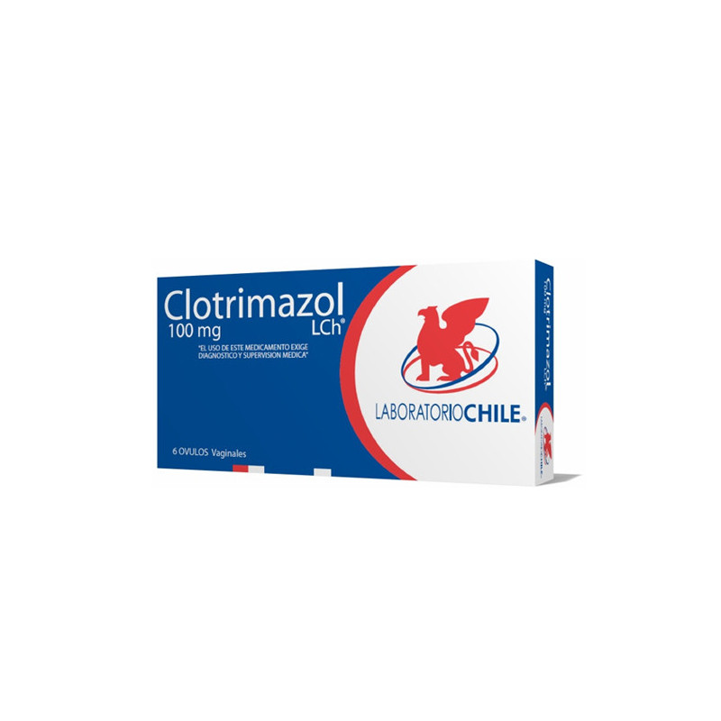 Clotrimazol 100 mg x 6 óvulos Lab Chile
