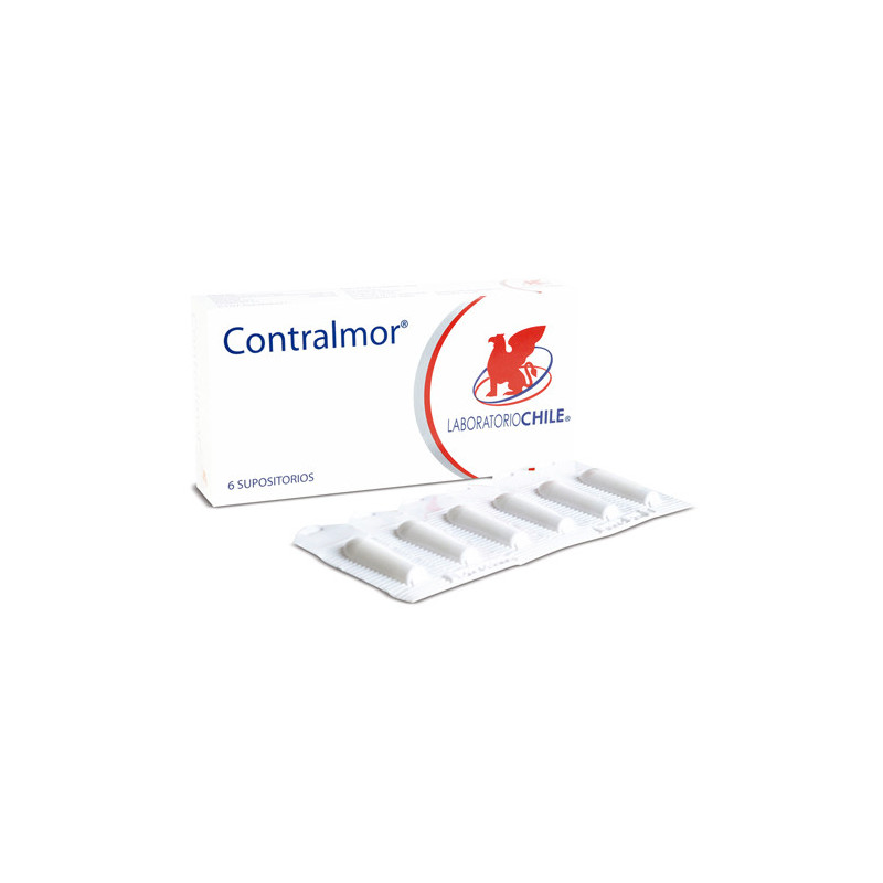 Contralmor x 6 supositorios