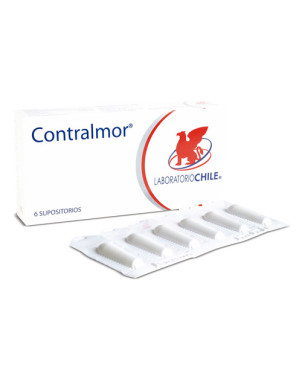 Contralmor x 6 supositorios