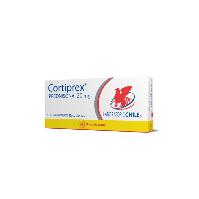 Cortiprex 20 mg. 20 comp. recubiertos Teva
