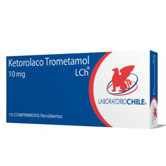 Ketorolaco Trometamol 10 mg. 10 comp. rec. Lab. Chile