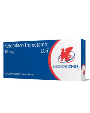 Ketorolaco Trometamol 10 mg. 10 comp. rec. Lab. Chile