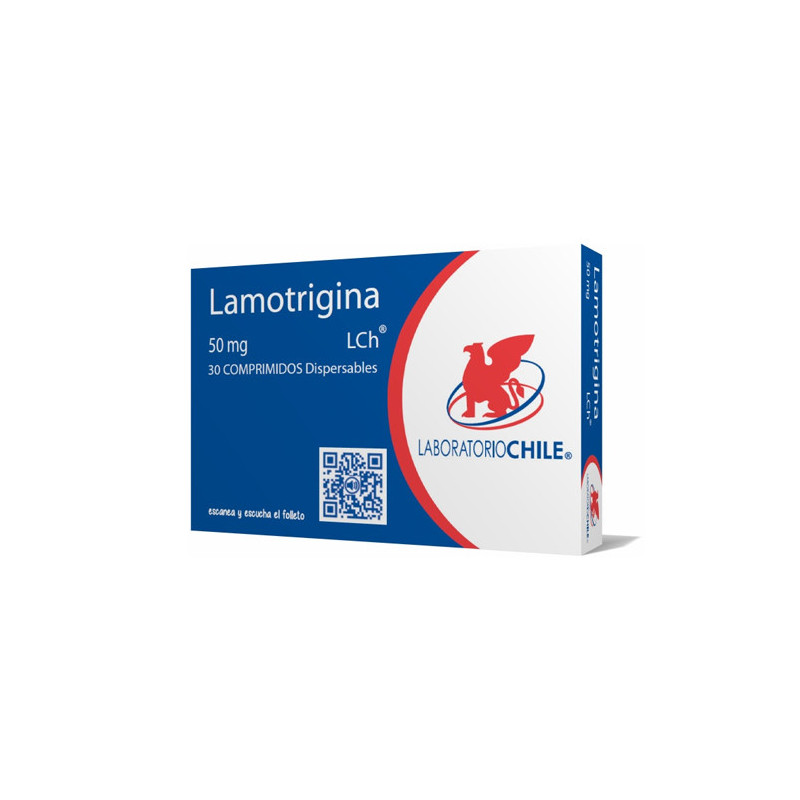 Lamotrigina 50 mg 30 comprimidos Lab Chile