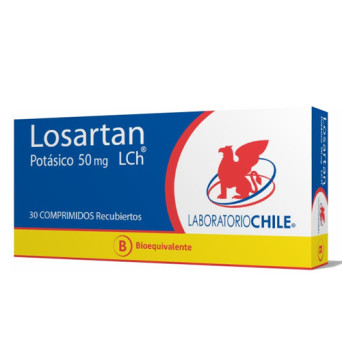 Losartan 50 mg 30 comprimidos Lab. Chile
