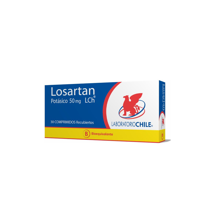 Losartan 50 mg 30 comprimidos Lab. Chile