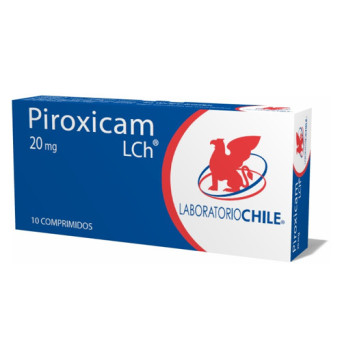 Piroxicam 20 mg. 10 comp. Lab. Chile