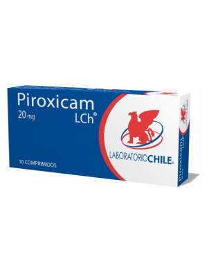 Piroxicam 20 mg. 10 comp. Lab. Chile
