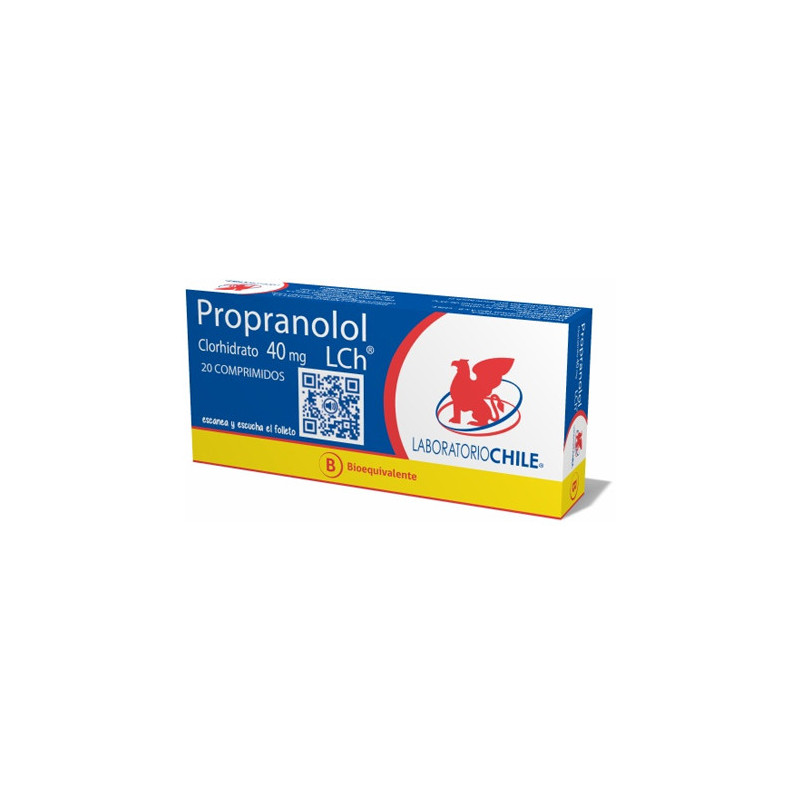 Propranolol 40 mg  x 20