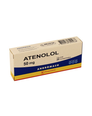 Atenolol 50 mg x 20 comp Andromaco