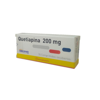Quetiapina 200 mg 30 comprimidos