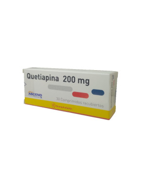 Quetiapina 200 mg 30 comprimidos