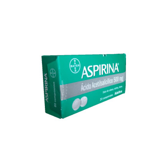 Aspirina Adultos 500mg x 20 comp