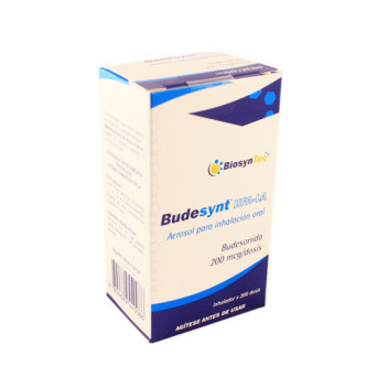 Budesynt HFA Aerosol para Inhalador 200 mcg/dosis x 200 dosis