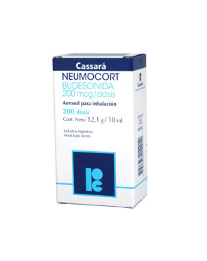 Neumocort Aerosol para inh. 200mcg/dosis