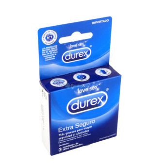 Durex Preservativo Extra Seguro x 3