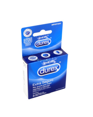 Durex Preservativo Extra Seguro x 3