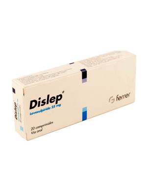 Dislep 25 mg. 20 comprimidos
