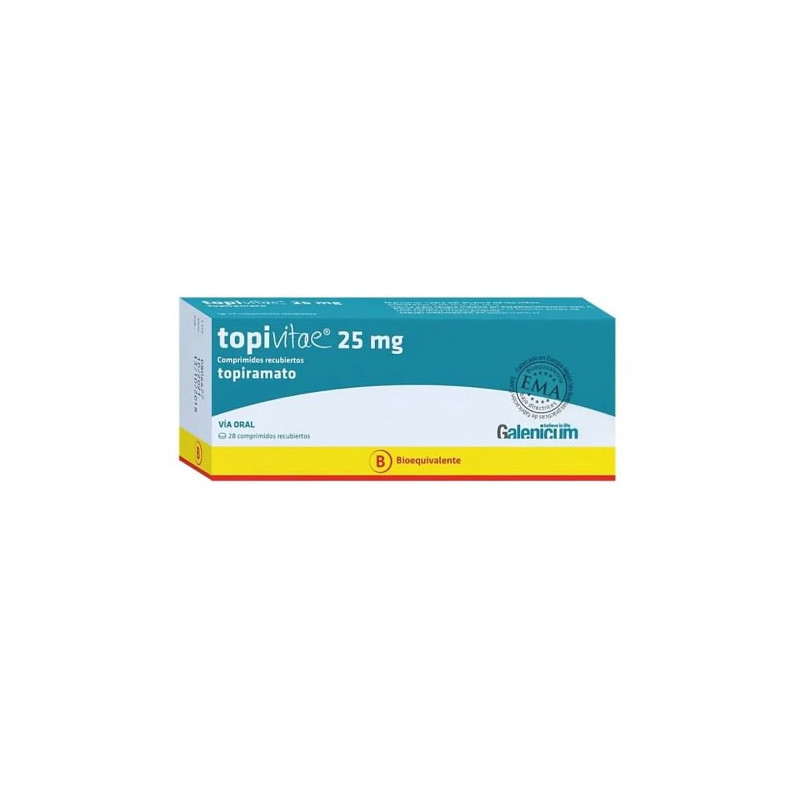 Topivitae 25 mg 28 comprimidos