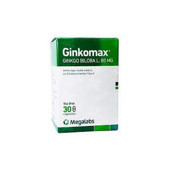 Ginkomax 80mg x 30 capsulas