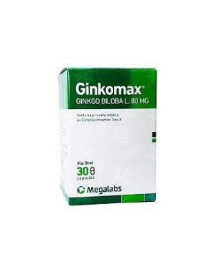 Ginkomax 80mg x 30 capsulas