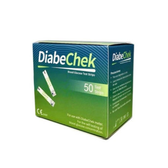 Tiras Reactivas De Glucosa En Sangre 50 Unidades DiabeChek   VENCE 14/09/2026   STOCK 2