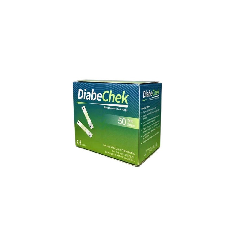 Tiras Reactivas De Glucosa En Sangre 50 Unidades DiabeChek   VENCE 14/09/2026   STOCK 2