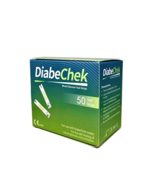 Tiras Reactivas De Glucosa En Sangre 50 Unidades DiabeChek   VENCE 14/09/2026   STOCK 2