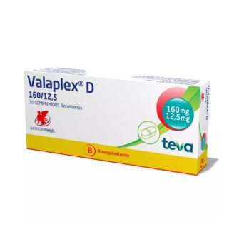 Valaplex D 160/12,5 mg  30 comprimidos recubiertos