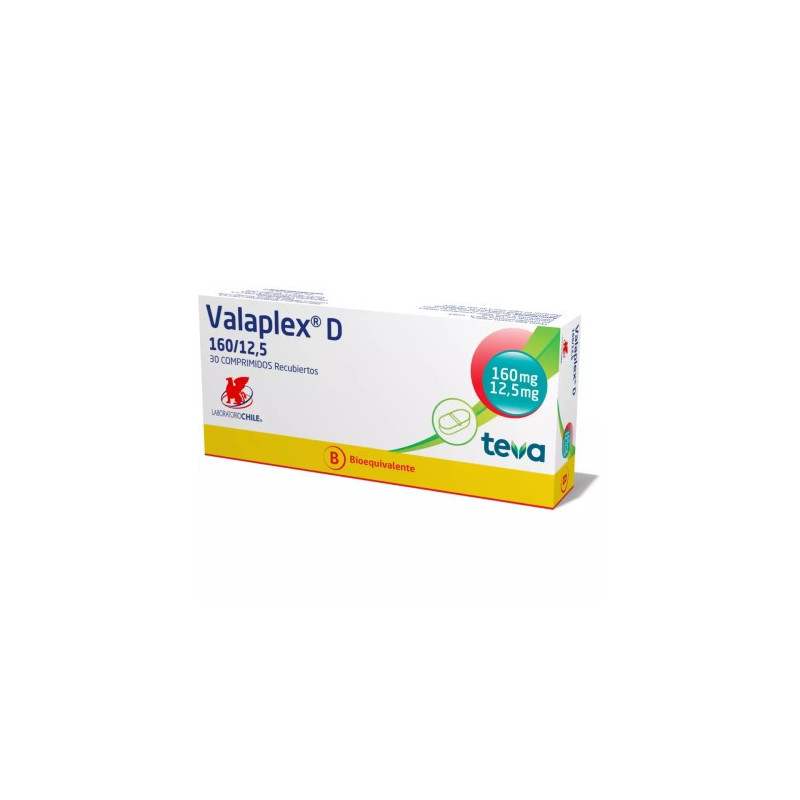 Valaplex D 160/12,5 mg  30 comprimidos recubiertos