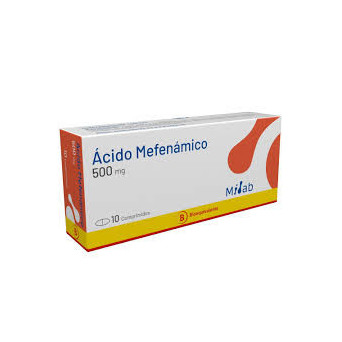 Ácido Mefenámico 500 mg. 10 comp. Milab