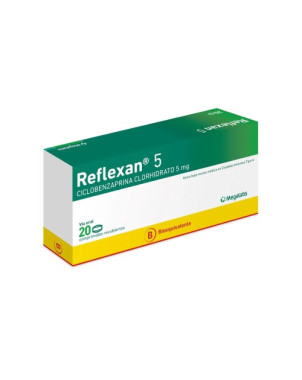 Reflexan 5 mg 20 comprimidos